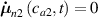 ${{\boldsymbol{{\dot \mu }}}_{n2}}\left( {{c_{a2}},t} \right) = 0$