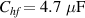 $C_{hf} = 4.7~\mu\textrm{F}$