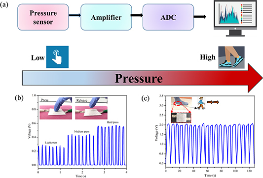 Bio-compatible piezoelectric material based wearable pressure sensor ...