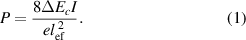 Equation (1)