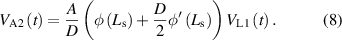Equation (8)
