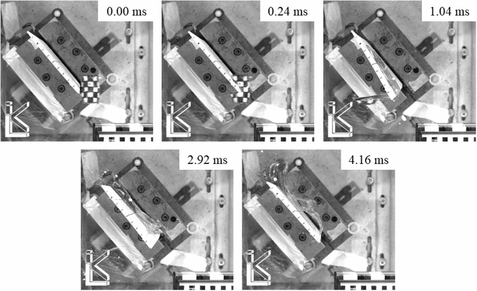 High velocity impact on generic CFRP blade specimen: baseline free ...