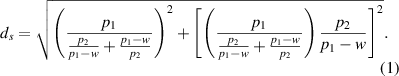 Equation (1)