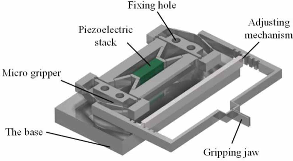 A three-stage amplification piezoelectric-actuated micro-gripper with ...
