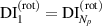 ${\text{DI}}_1^{\left( {{\text{rot}}} \right)} = {\text{DI}}_{{N_p}}^{\left( {{\text{rot}}} \right)}$
