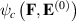 $\psi_{c}\left(\mathbf{F},\mathbf{E}^{\left(0\right)}\right)$