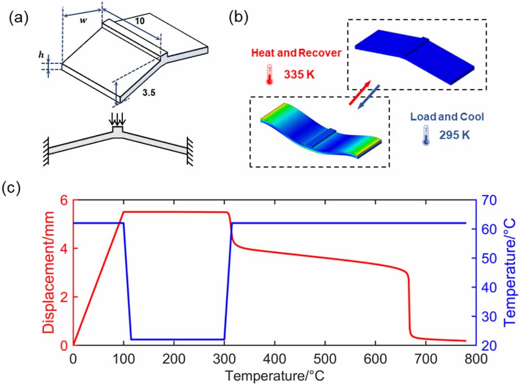 Shape memory polymer lattice structures with programmable thermal ...