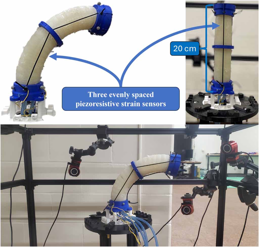 Nonlinear compensation of stretchable strain sensors with application ...