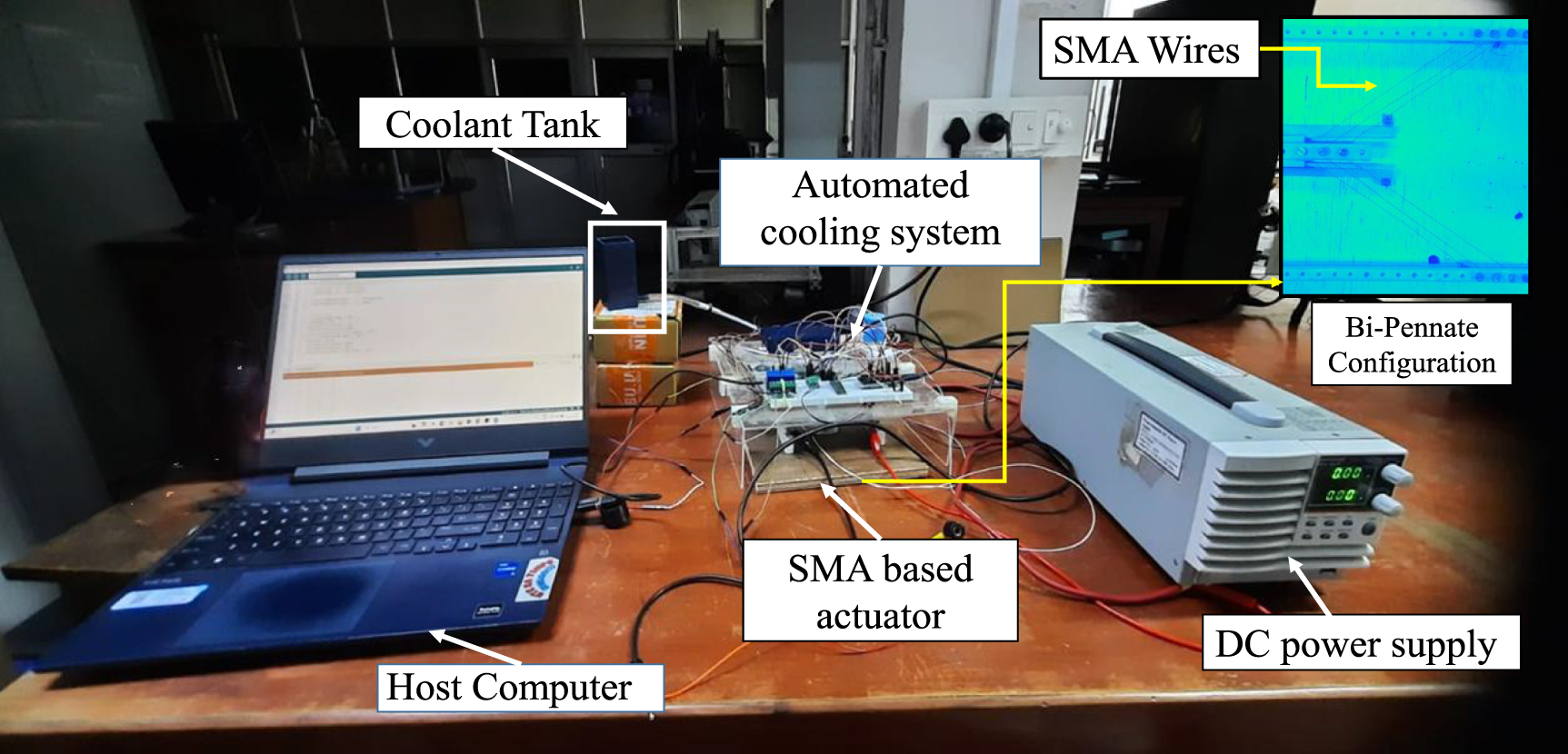 Experimental analysis of cooling time reduction in SMA actuator through ...