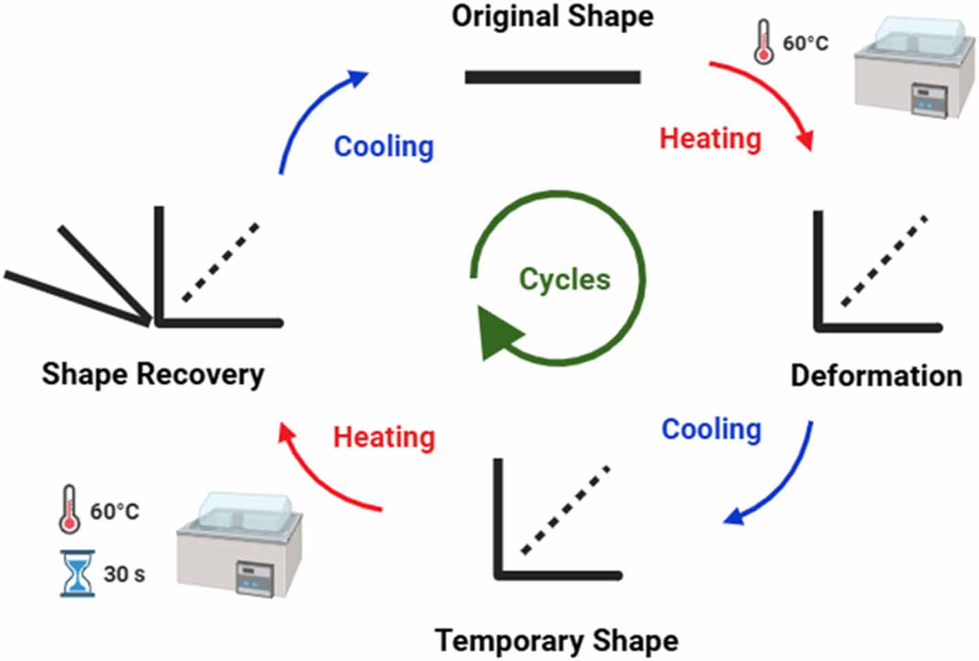 Shape memory performance of 4D printed PLA and PLA-based biocomposites ...