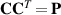 ${\mathbf{C}}{{\mathbf{C}}^T} = {\mathbf{P}}$