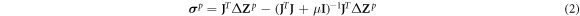 Equation (2)