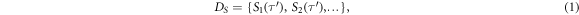 Equation (1)