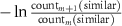 $ - \ln \frac}}_}\left( }} \right)}}}}_m}\left( }} \right)}}$