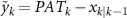 $ \tilde_k = PAT_k - x_$