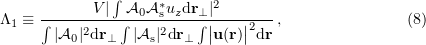 Equation (8)
