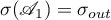 $\sigma(\mathscr{A}_{1})=\sigma_{out}$