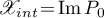 $\mathscr{X}_{int}\!=\!\operatorname{Im} P_{0}$