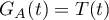 $G_{A}(t)=T(t)$