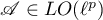 $\mathscr{A} \in LO(\ell^{p})$
