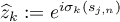 $\widehat z_k:=e^{i\sigma_k(s_{j,n})}$