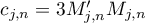 $c_{j,n}=3 M_{j,n}' M_{j,n}$