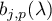 $b_{j,p}(\lambda)$
