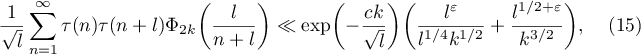 Equation (15)
