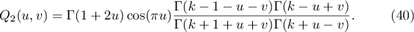 Equation (40)