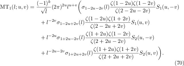 Equation (70)