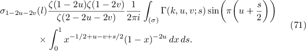 Equation (71)