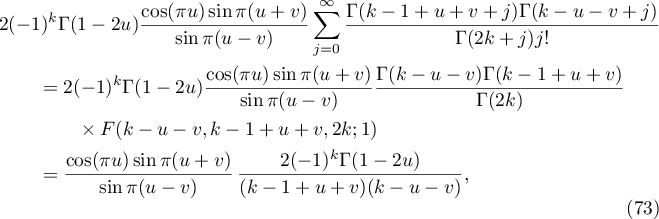Equation (73)