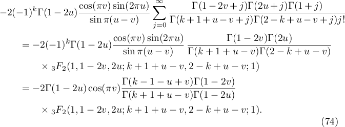 Equation (74)