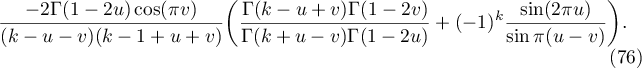 Equation (76)
