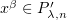 $x^\beta\in P_{\lambda,n}'$