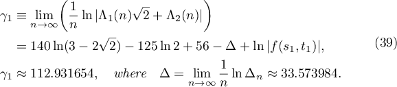 Equation (39)