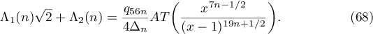 Equation (68)
