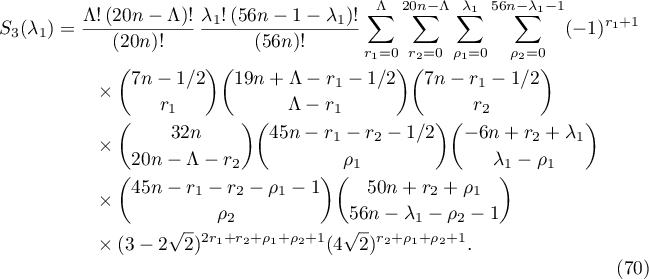 Equation (70)