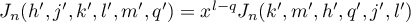 $J_n(h', j', k', l', m', q')=x^{l-q}J_n(k', m', h', q', j', l')$