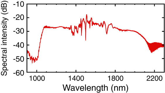 Octave spanning coherent supercontinuum generation using 51 fs high ...