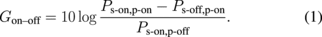 Equation (1)