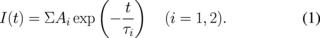 Equation (1)