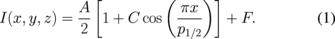Equation (1)
