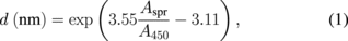 Equation (1)