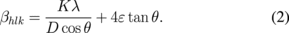 Equation (2)