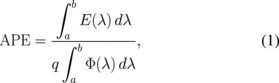 Equation (1)