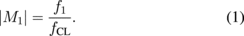Equation (1)