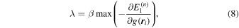 Equation (8)