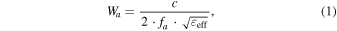 Equation (1)