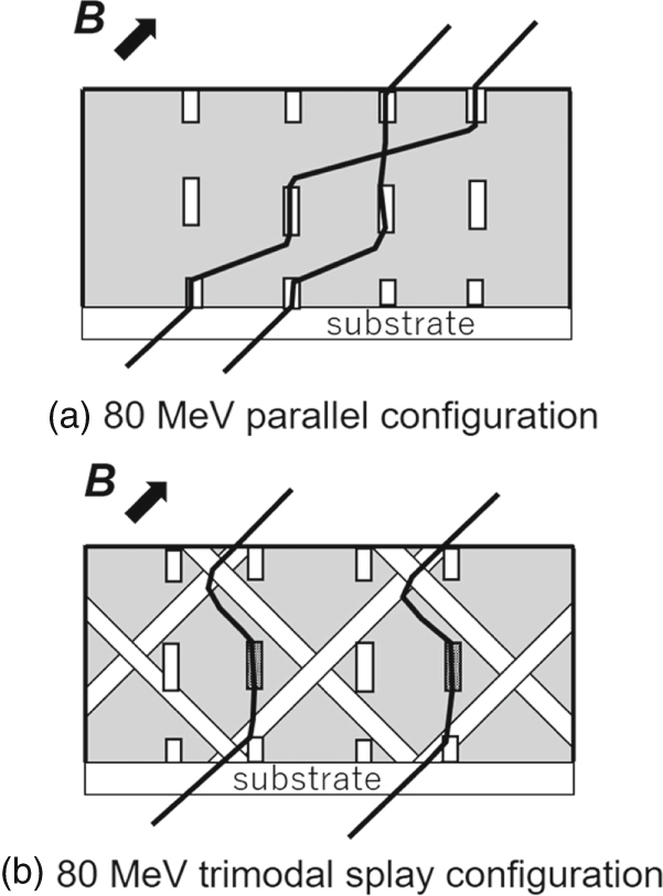Strong flux pinning by columnar defects with directionally